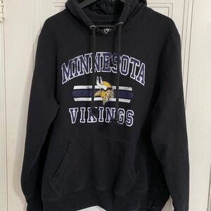 47 Brand Black Minnesota Vikings Hoodie Men's XL